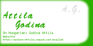 attila godina business card